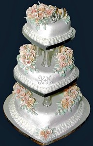 6Kg 3Tier Stand Wedding Cake