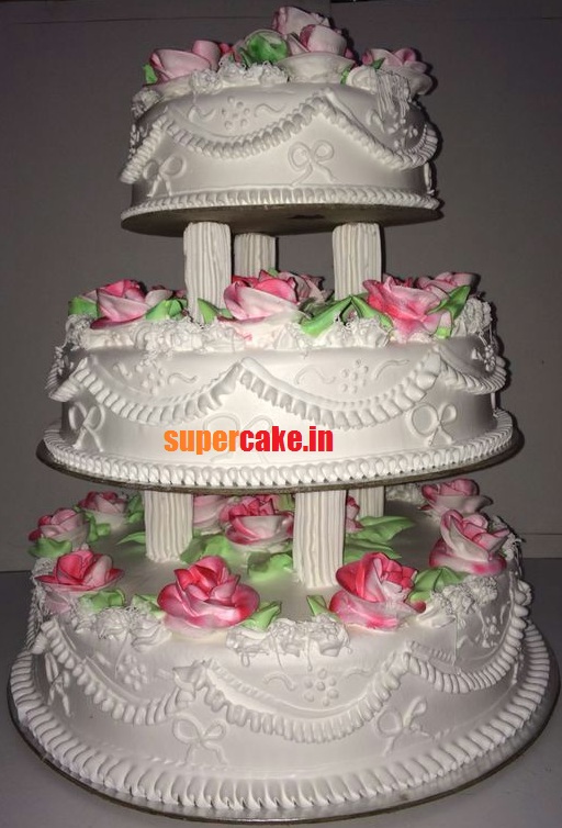 8kg eggless wedding cake