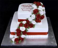 5Kg Double Squire Shape Wedding Cake