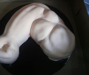 1kg Body Shape fondant cake