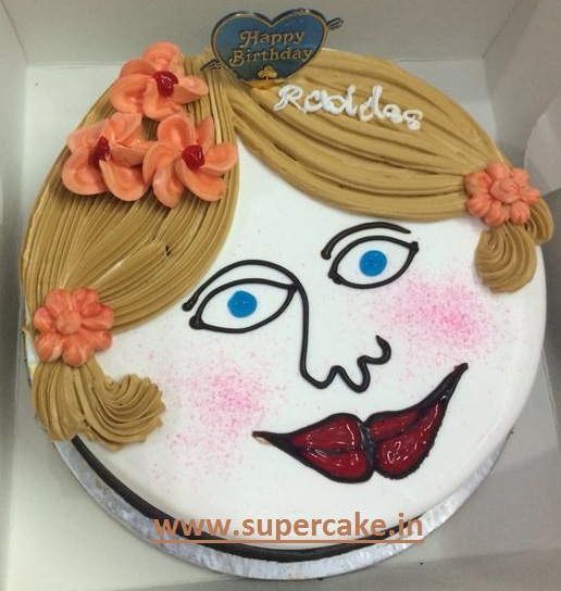 1 Kg eggless face cakes
