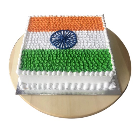 1 Kg Indian Flag Theme Cake