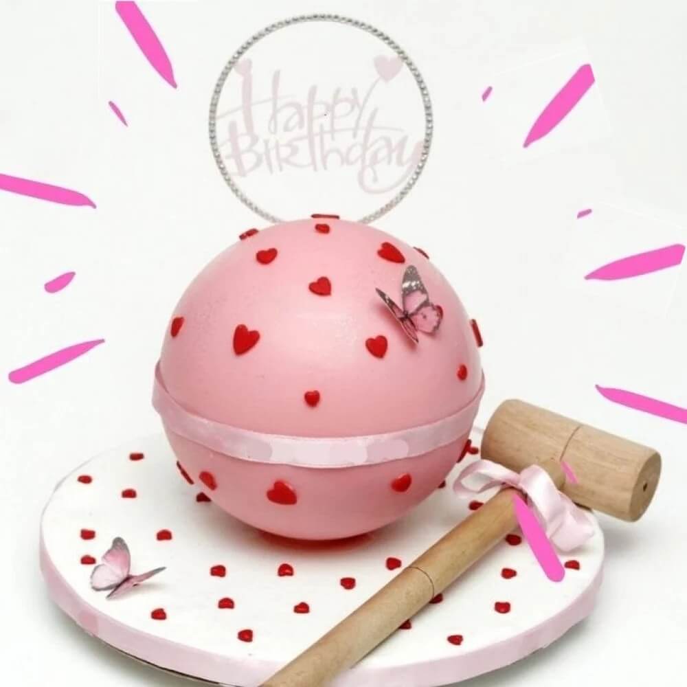 Ball Of Love Pinata Cake