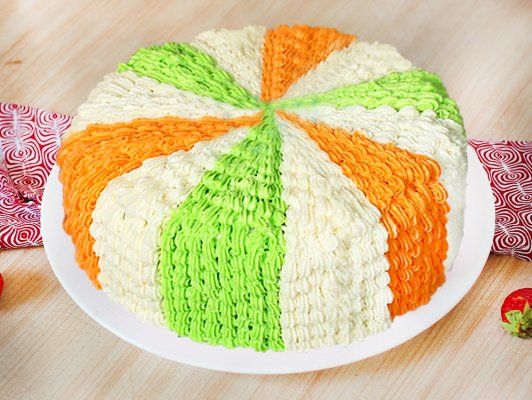 TRICOLOR Independence Day Cake