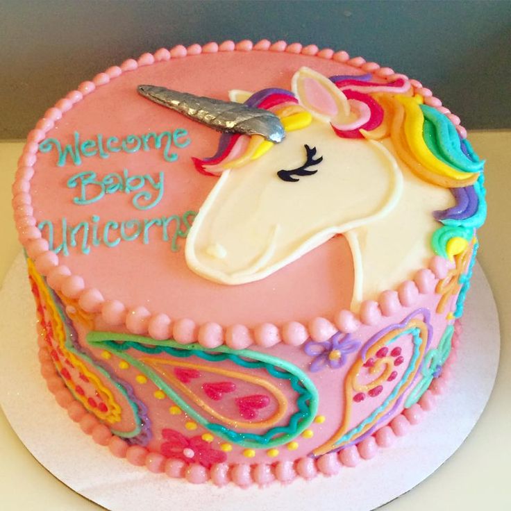 1.5 KG Unicorn Drawing Cake