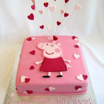 1 KG Adorable Peppa Pig Cake