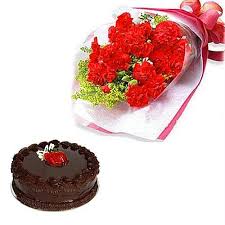 10 red Carnations bunch Half Kg chocolaty